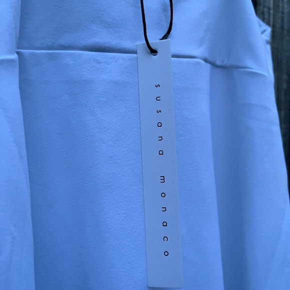 New Susana Monaco Ivory body con Sz XS Cutout Strap Solid Dress sugar white - Picture 5 of 13